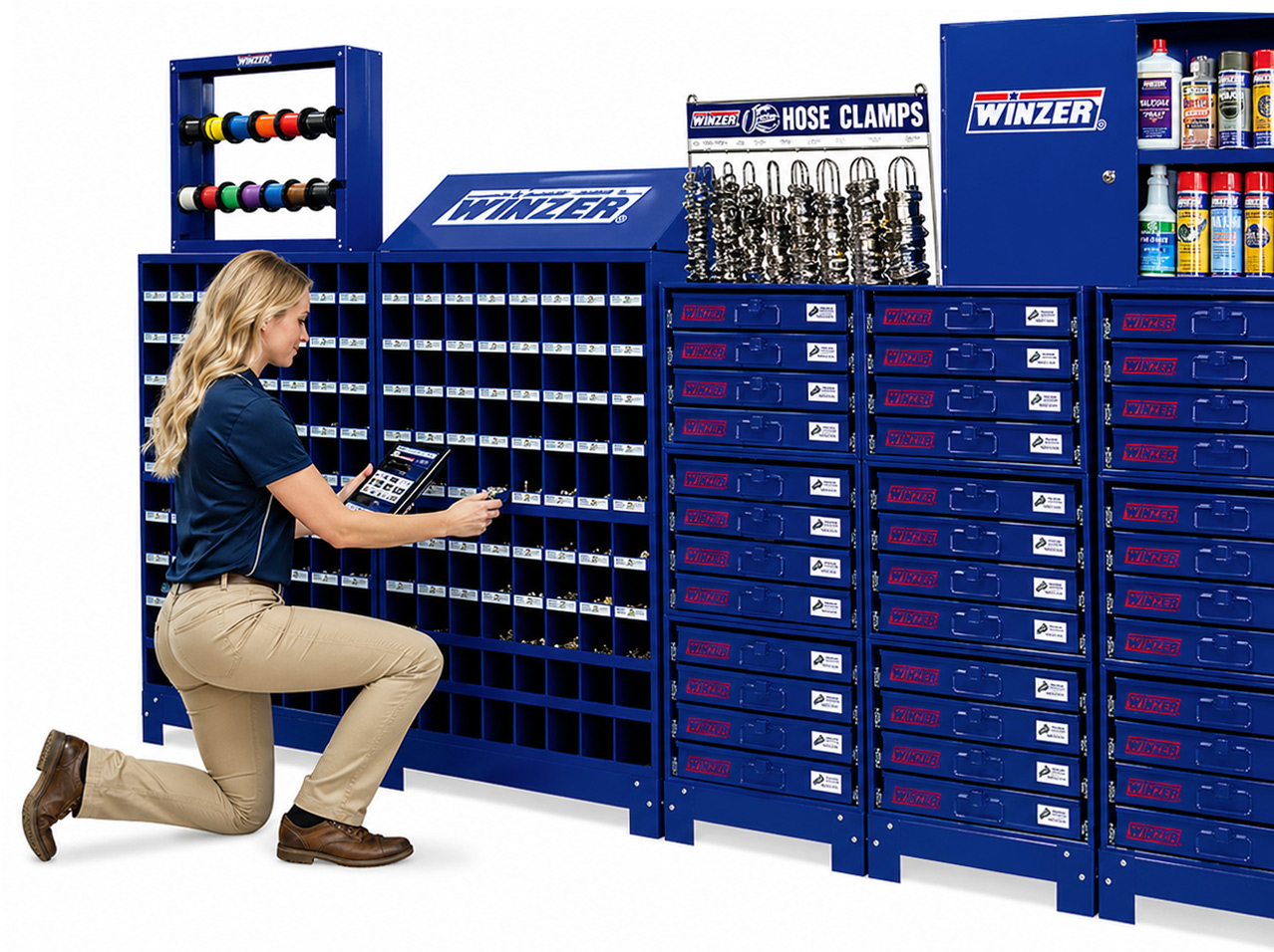 person doing inventory management